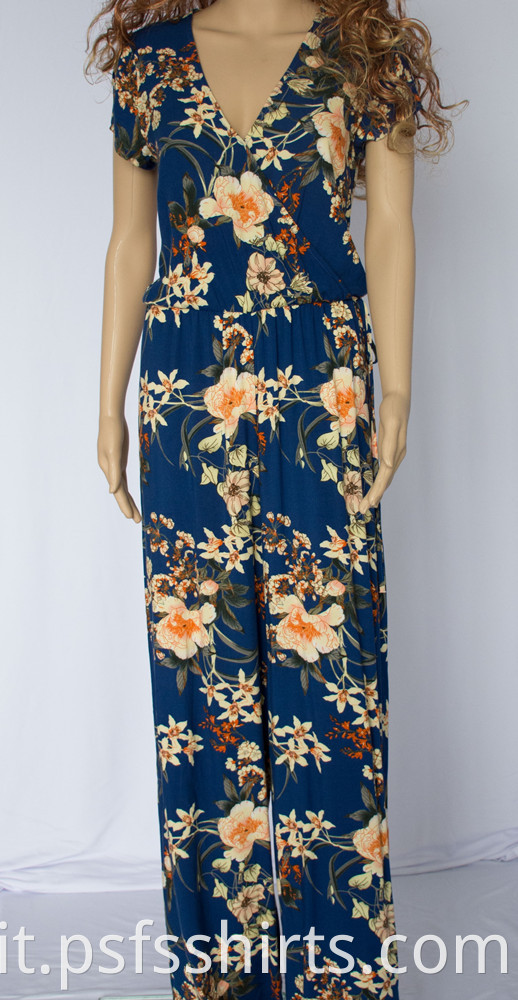 Long Print Jumpsuits